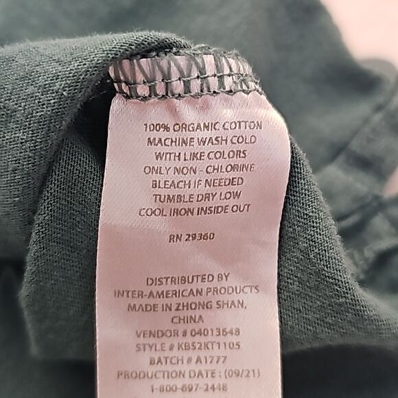 Green tye dyed planet short sleeve kids tee size XS 4/5 - Picture 4 of 4